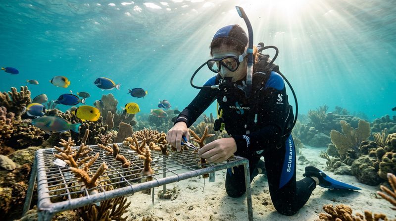 Arrecifes de Esperanza: México restaura el 30% del Sistema Arrecifal Mesoamericano con coral de laboratorio