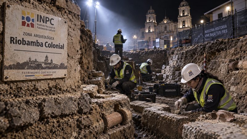 El enclave colonial sepultado: Riobamba desentierra 200 años de historia bajo sus calles