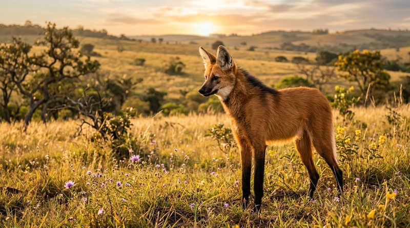 El Lobo Guará Regresa: El Cánido Rojo de América Sur Reaparece en los Cerrados Renovados de Brasil
