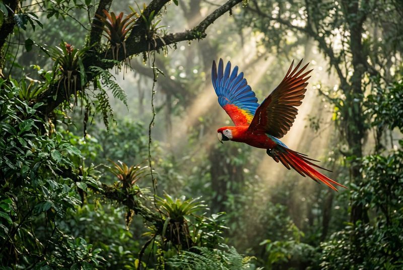 El Regreso del Guacamayo Rojo: Argentina Logra la Reintroducción más Exitosa de la Historia en los Bosques de Misiones