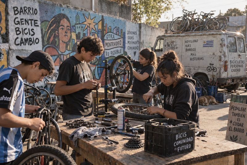 La Bicicleta como Escuela: El Proyecto Uruguayo que Enseña Mecánica y Emprendimiento a Jóvenes en Barrios Vulnerables