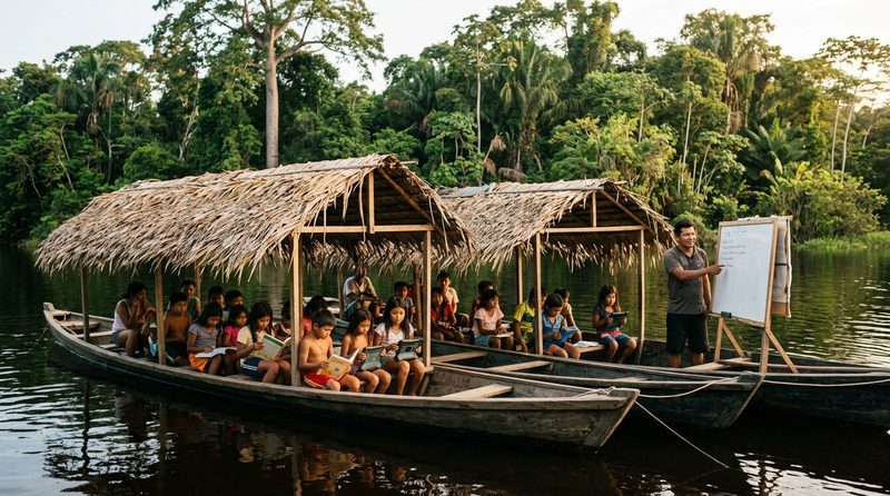 Las Escuelas del Río: La Comunidad Ribereña del Amazonas que Inventó su Propia Universidad Flotante