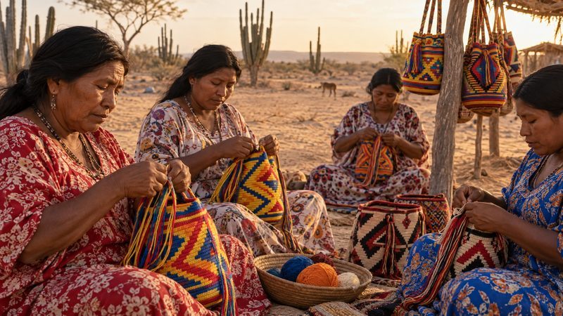 Tejiendo Fronteras: Las mujeres Wayúu crean la primera cooperativa binacional de Colombia y Venezuela para tejer la paz